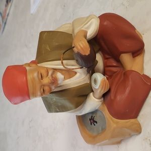 Japanese Hakata Urasaki Doll Old Man Drinking Tea 1950